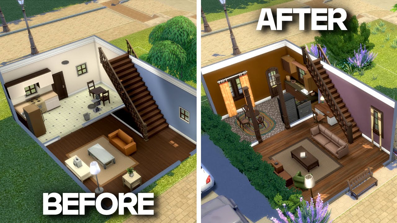 Преображение уродливого стартового дома EA в The Sims 4