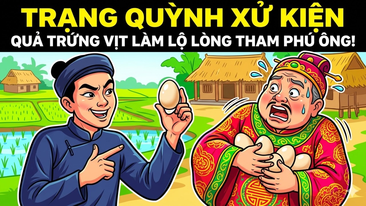 Trạng Quỳnh Xử Kiện: Quả Trứng Vịt Làm Lộ Lòng Tham Phú Ông!