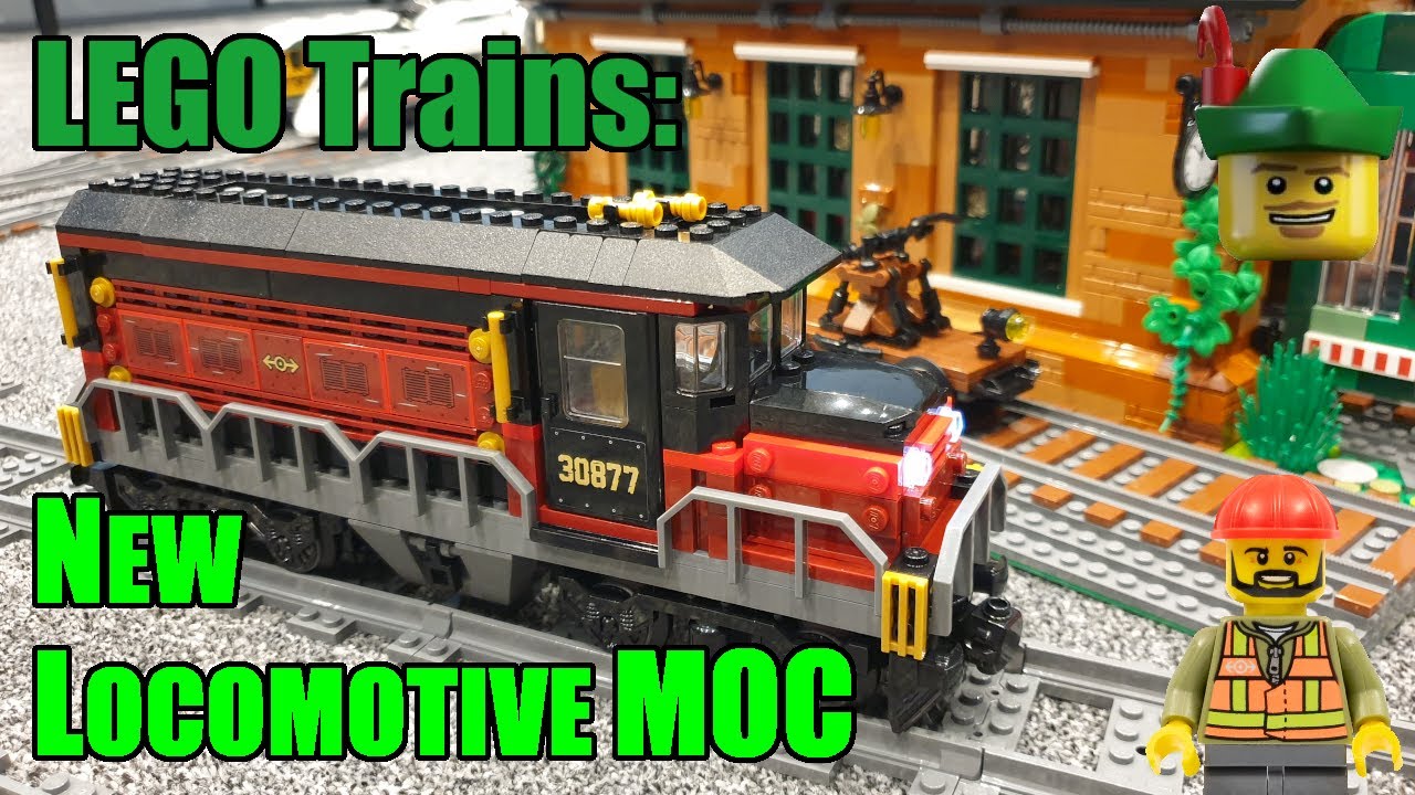 LEGO Грузовой поезд - Локомотив со скрытой стороной MOC 70424 🆕🚆🏹