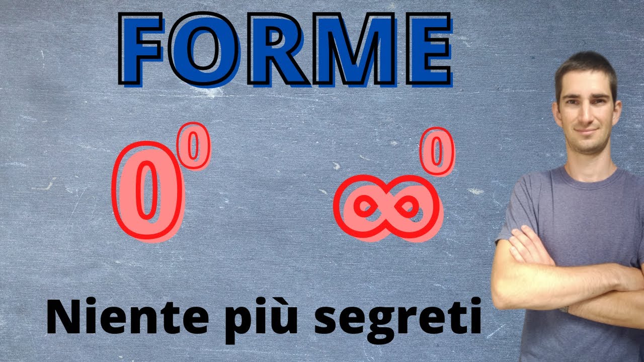 Forme indeterminate ∞ alla 0 e 0 alla 0