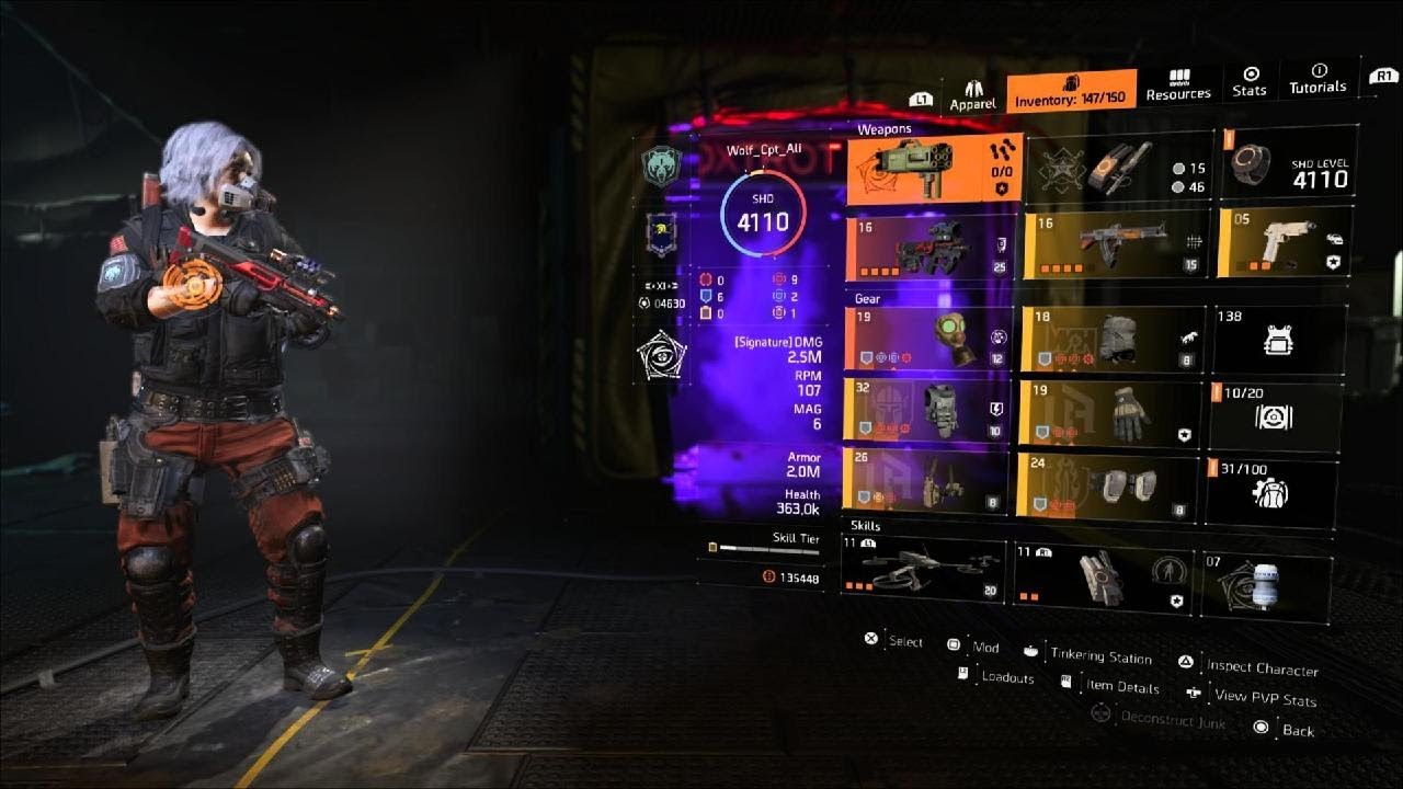 Dark Zone PVP Easy Build Assault Rifle Capacitor  Division 2 Dark zone Gameplay