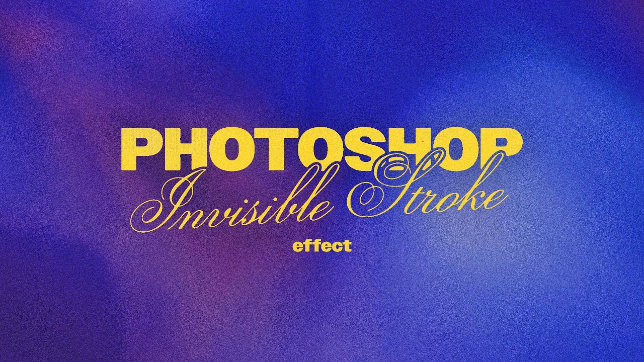 Invisible Stroke Text Effect in Photoshop