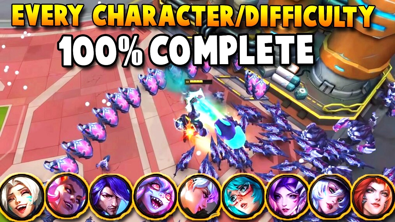 League of Legends Swarm 100% Complete Walkthrough - ALL 9 CHARACTERS EASY HARD EXTREME DIFFICULTY ✅