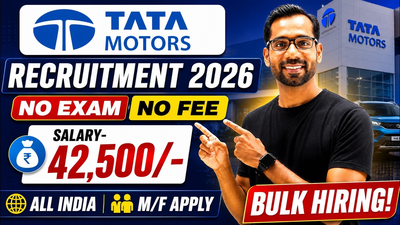 Tata Motors Recruitment 2026 | Tata Motors Hiring 2026 | Tata Motors Job Vacancy 2026 | Freshers Job