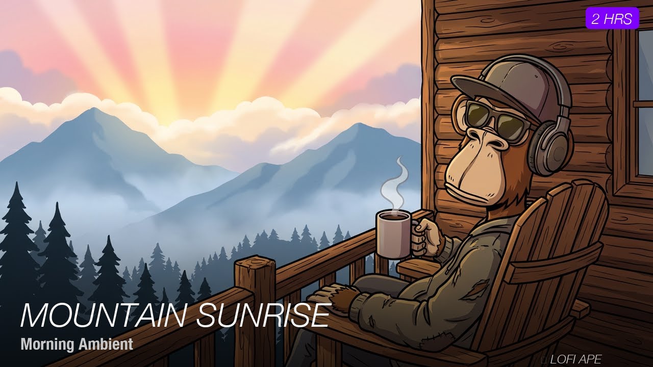Mountain Sunrise 🌄 2 Hours of Peaceful Morning Ambient Music | Nature Sounds for Focus & Meditation