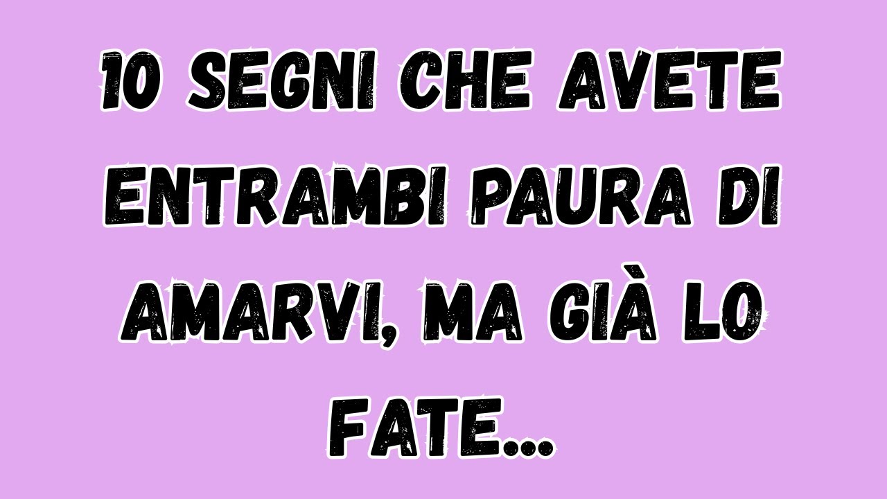 10 Segni Che Avete Entrambi Paura Di Amarvi, Ma Già Lo Fate.