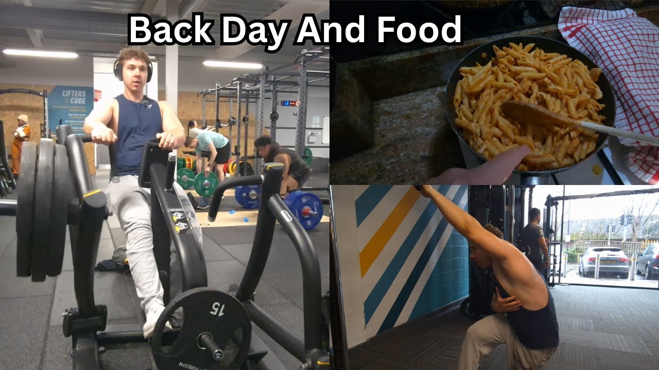 The Great Calorie Depression Day 9 - Back day + The food I eat