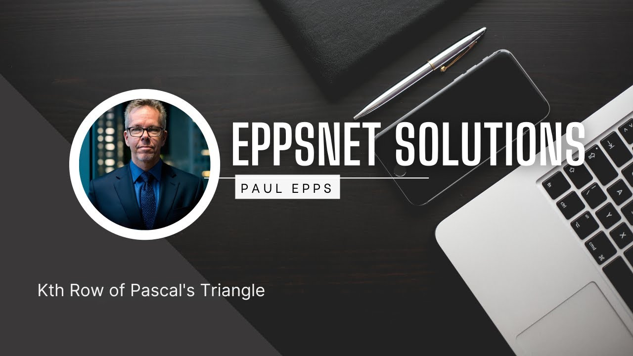 Google Coding Interview Question: Kth Row of Pascal's Triangle