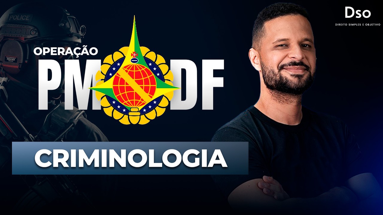 Operação PM DF: Aula de Criminologia - com Prof. Tony Souza!