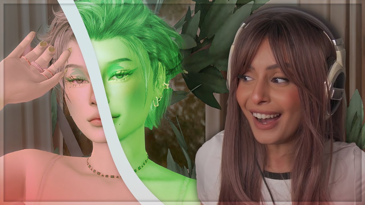 The Sims 4 - 😍تحدي اسوي شخصية بلون واحد بس ( حبيتهاا مره )
