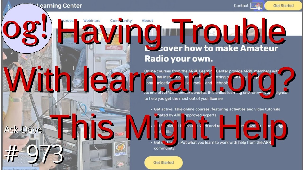 Having Trouble With learn.arrl.org? This Might Help (#973)