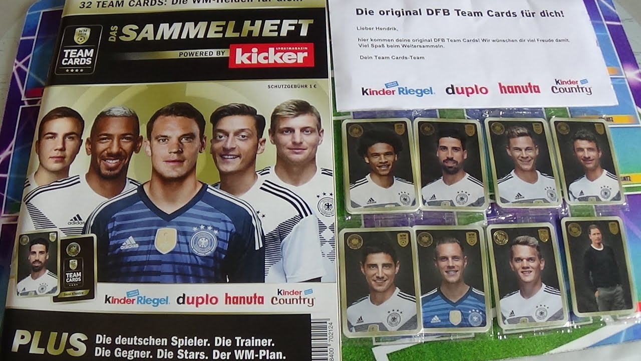 Ferrero DFB Team Cards 2018 Unboxing!!!