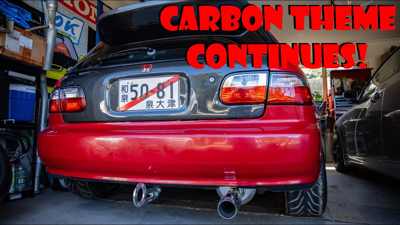Carbon Tailgate/Hatch Looks Insane!!! | Eg Civic B16