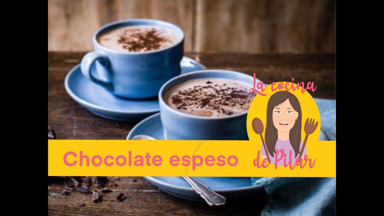 Chocolate espeso  estilo Español, delicioso