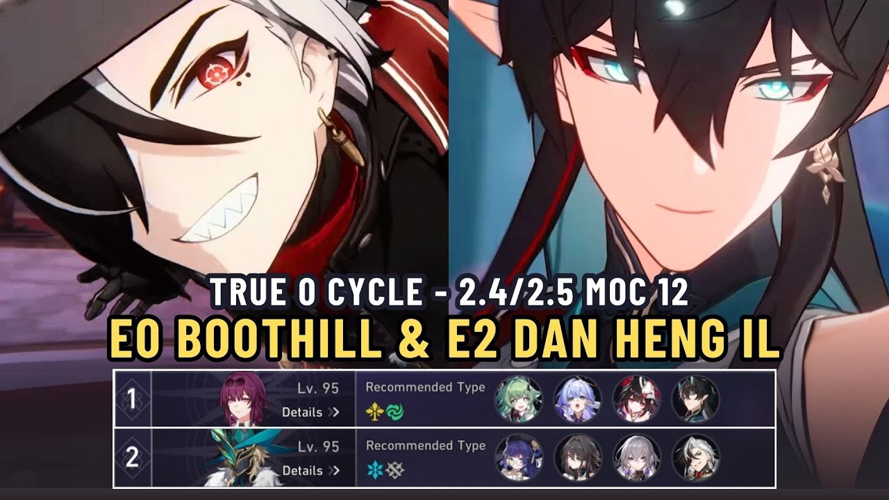 E0S1 Boothill & E2 Dan Heng IL True 0 Cycle - 2.4/2.5 MOC 12 Aventurine Boss [Honkai Star Rail]