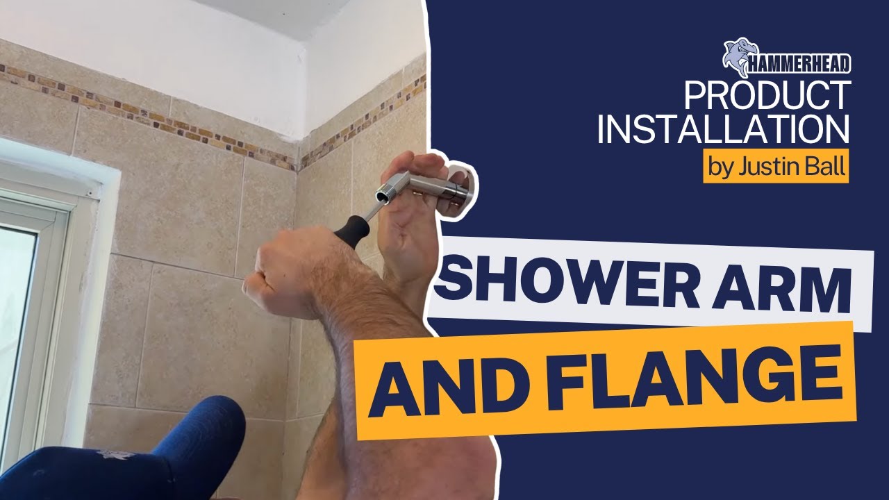 Как установить душевую штангу и фланец | HammerHead
