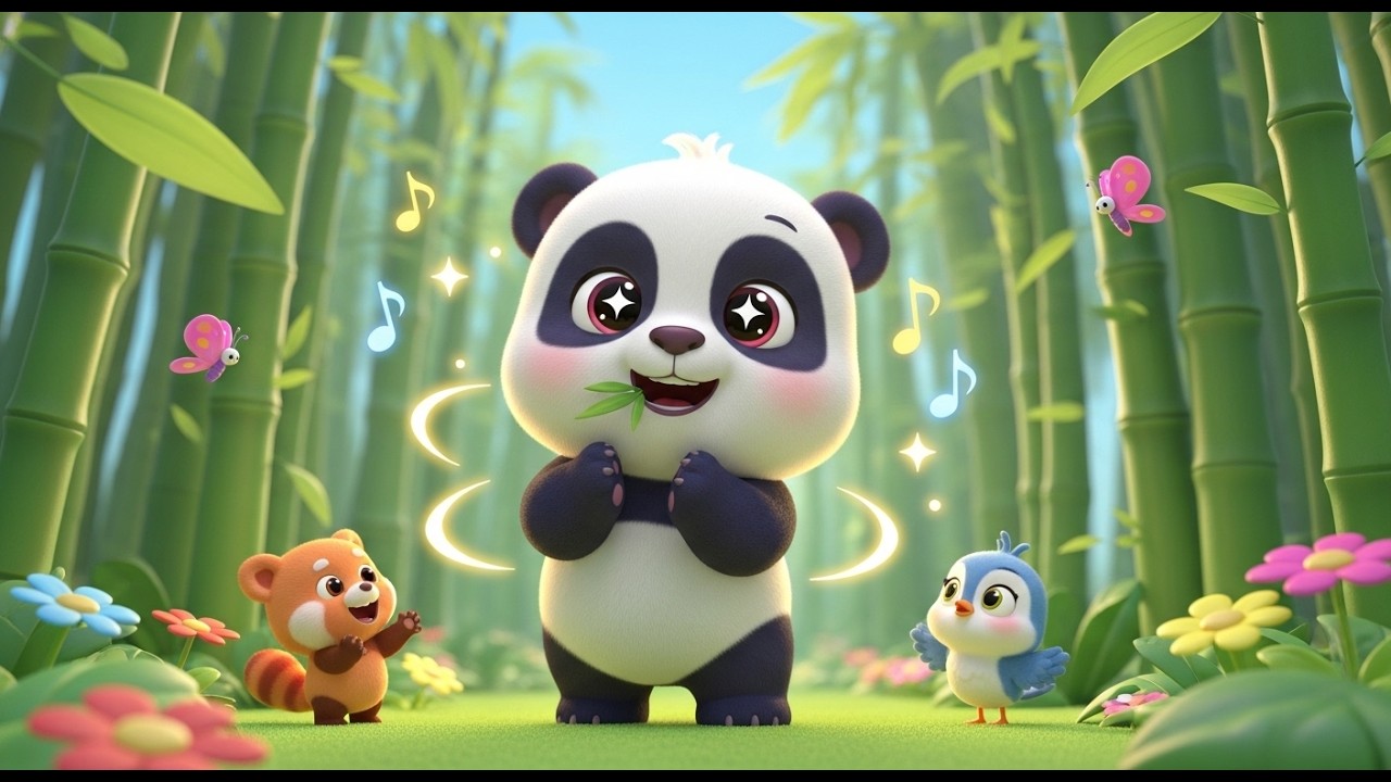 Baby Panda Bamboo 🎋🐼 | Kids Nursery Rhymes | Cute Cartoon Song for Toddlers & Preschool