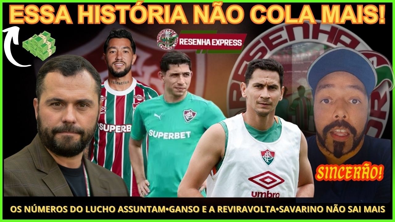 ESSA HISTÓRIA NÃO COLA MAIS◉OS NÚMEROS DO ACOSTA IMPRESSIONAM◉SINCERÃO◉SAVARINO GANHA A VAGA NO FLU
