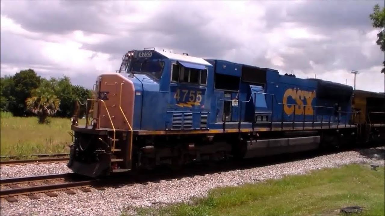 Plant City, Florida Railfanning July 2016 - CSX And Amtrak Trains Of Central Florida