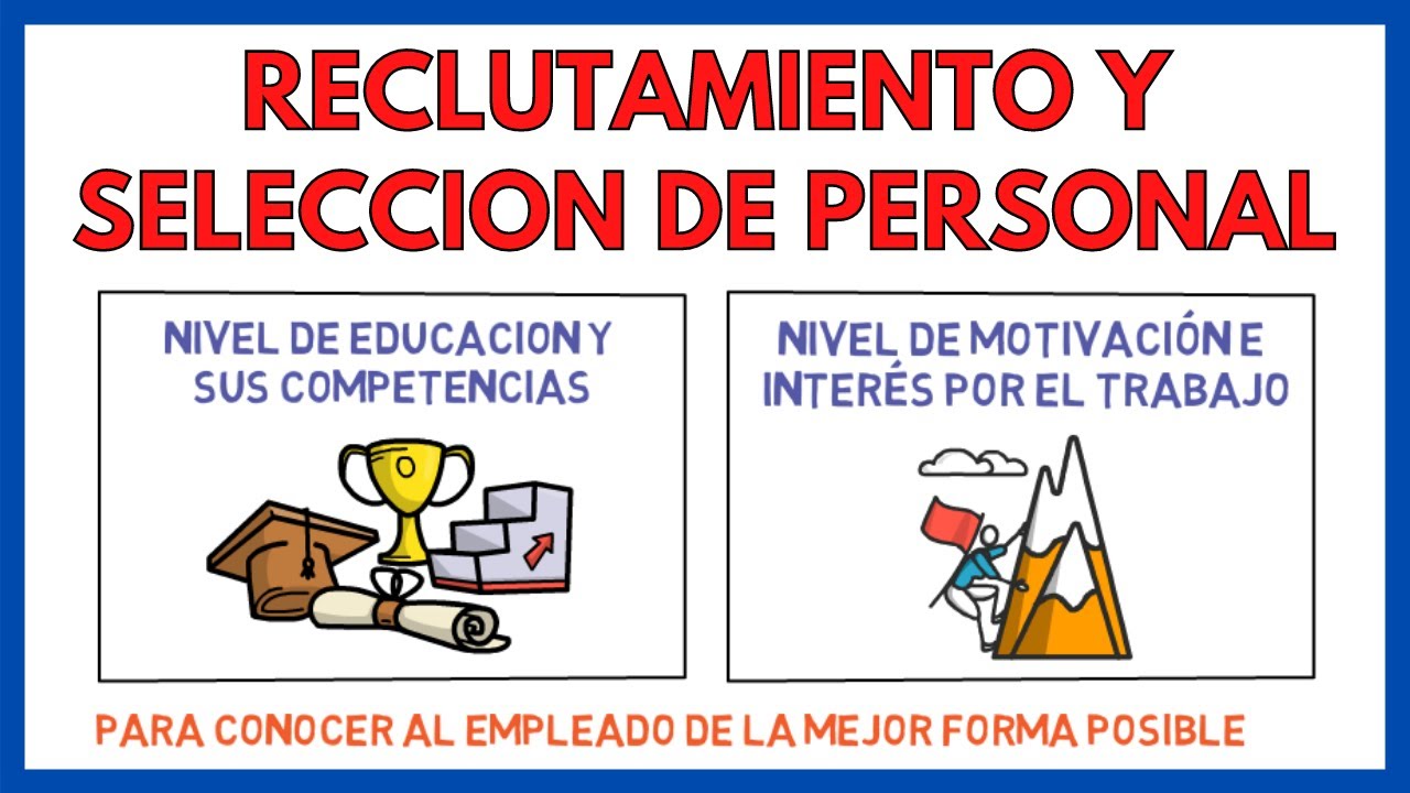 RECLUTAMIENTO y SELECCION del PERSONAL 🤝 | Economía de la empresa 158#