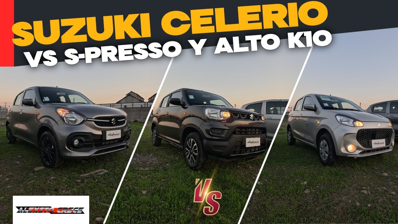 Suzuki Celerio vs Suzuki Alto vs Suzuki S-Presso 2025 | #Chile &iquest;Cu&aacute;l es el mejor?