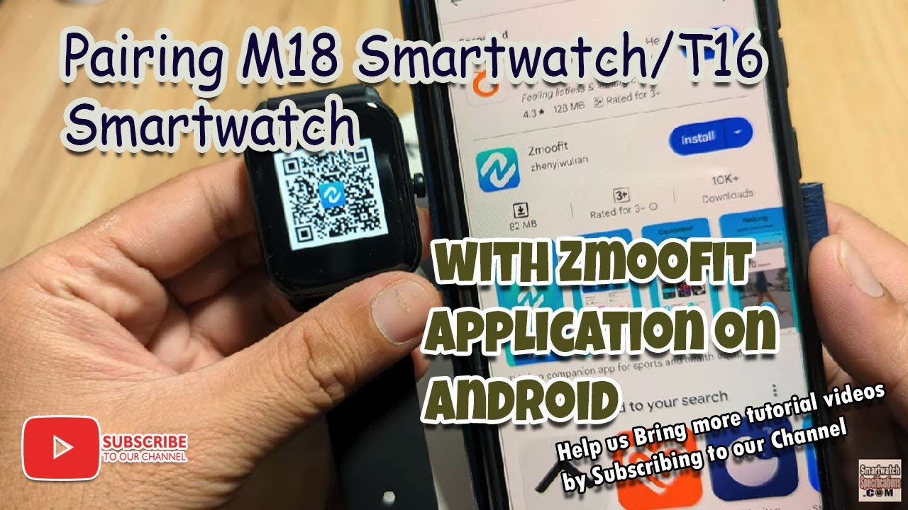 Сопряжение умных часов M18/T16 с приложением Zmoofit на Android