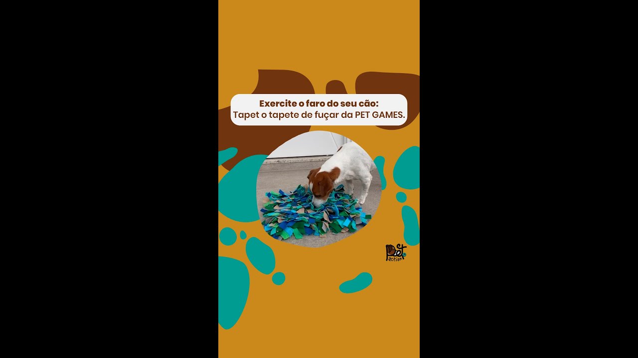 Comedouro lento para cães e gatos TAPET: o tapete de fuçar da Pet Games