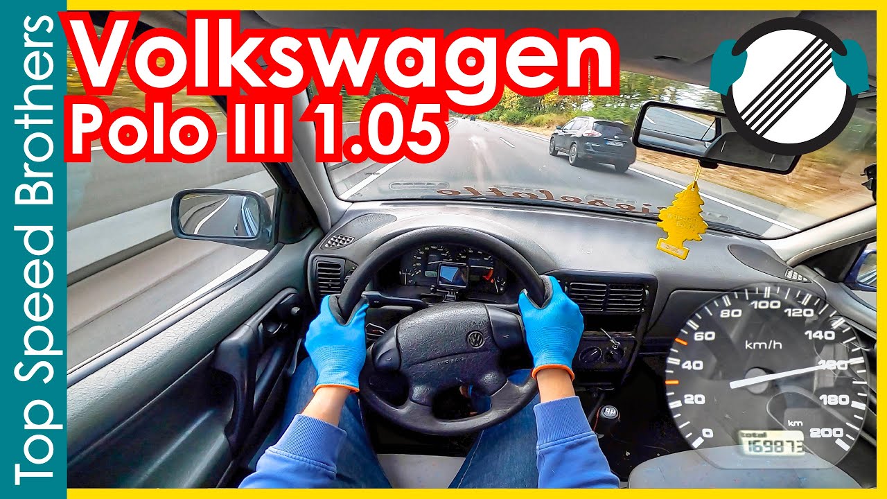VW Polo III 1.05 (1996) AUTOBAHN POV TOP SPEED 🚀 