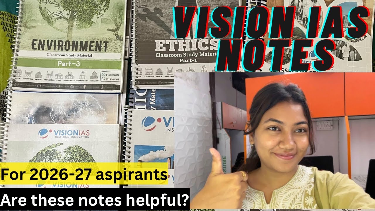 Vision IAS UPSC notes Review |UPSC CSE Prelims 2025 | Is it worth it ? |#upscprelims #upscaspirants