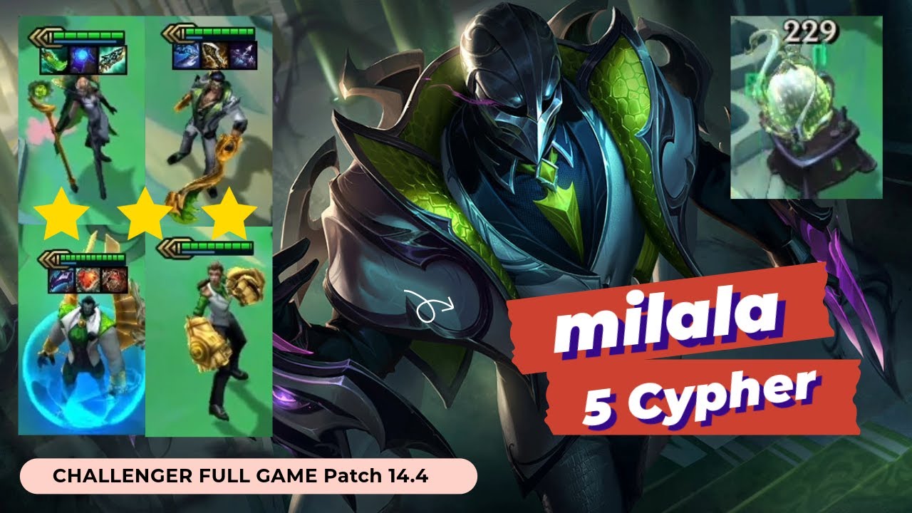 milala ▰ 5 Cypher  ▰ 1st Place Challenger Full Game  Patch 14.4