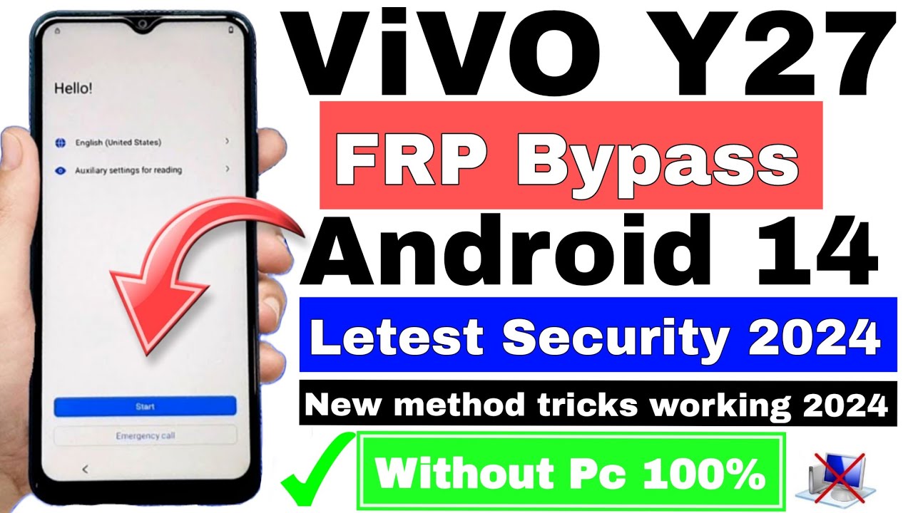 Vivo Y27 (V2249) | FRP Bypass | Android 14 | Google Account Unlock | Without Pc | New Method | 2024.