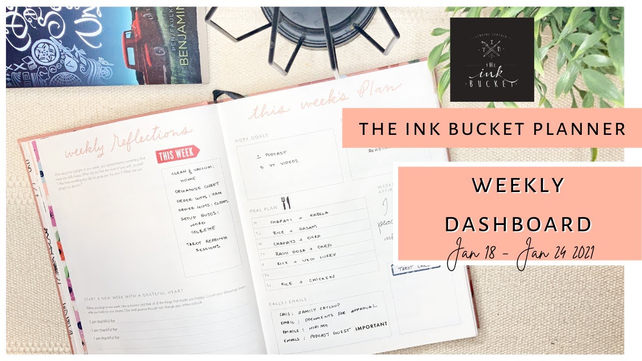 Weekly Overview Setup - The Ink Bucket Planner 2021 | Sanjana Raj