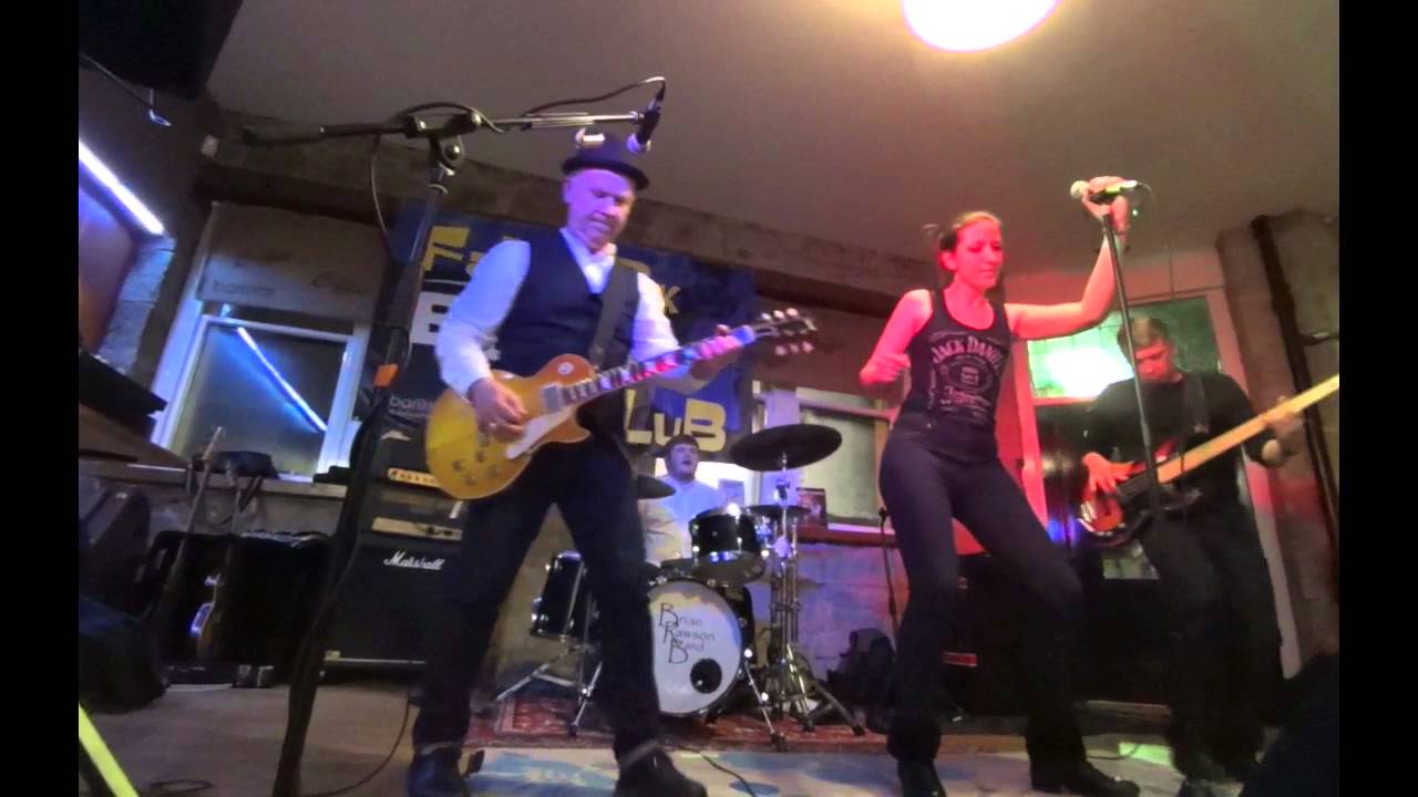 Brian Rawson Band playing their song, 