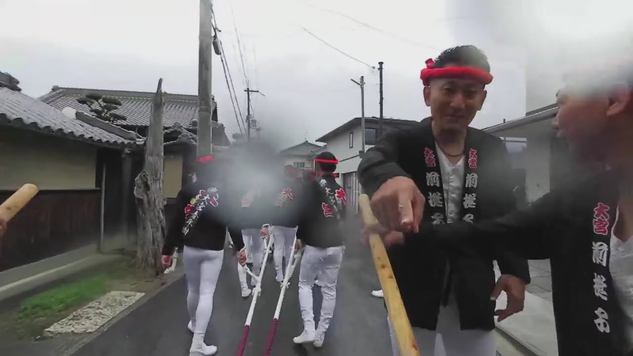 大宮地車カメラ　2025年10月11日（土）午前の曳行  地車目線・追跡カメラ【ライブ配信】