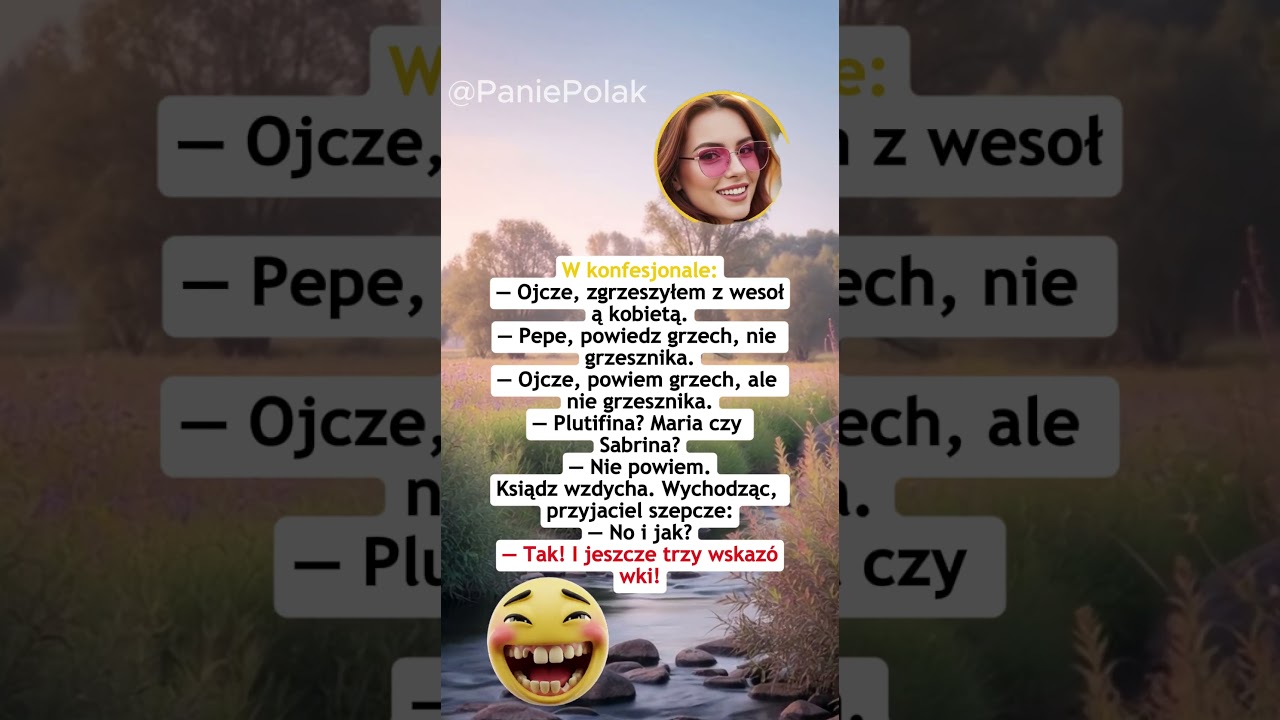 😅 Konfesjonał pełen niespodzianek #żart #dowcip #humor #śmieszne #konfesjonał #puenta