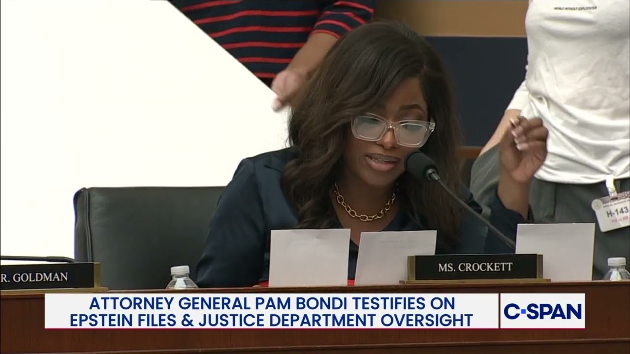 Rep. Jasmine Crockett on Epstein files: 