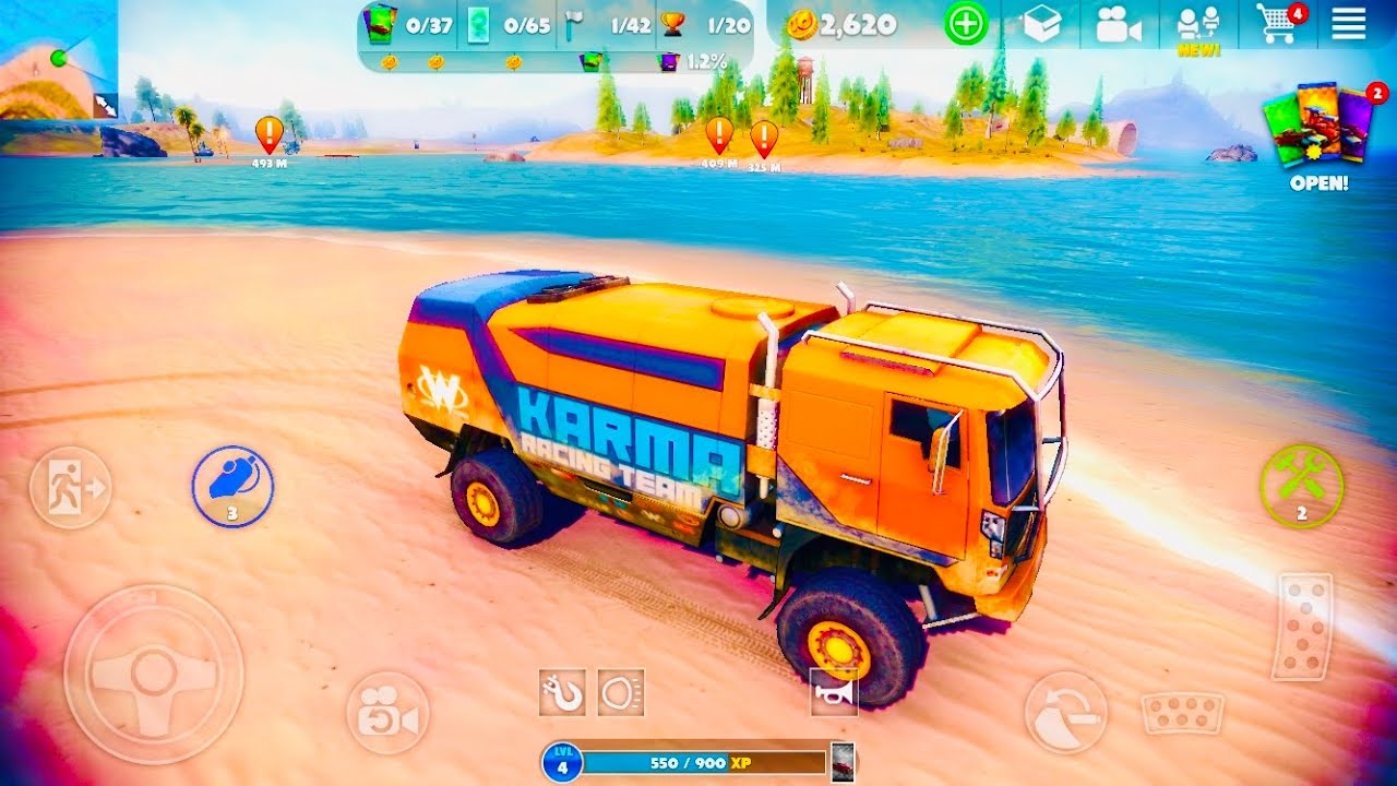 Drive Big Bus Race On Hill 4X4 Off Road Game- Off The Road - OTR Mud Racing