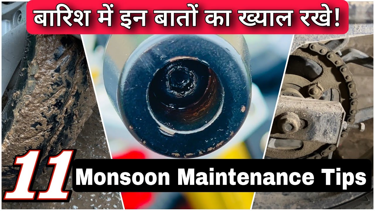 Bike / Scooter Monsoon / Rainy Season Maintenance, Servicing & Riding Tips | Motorcycle Rain Riding