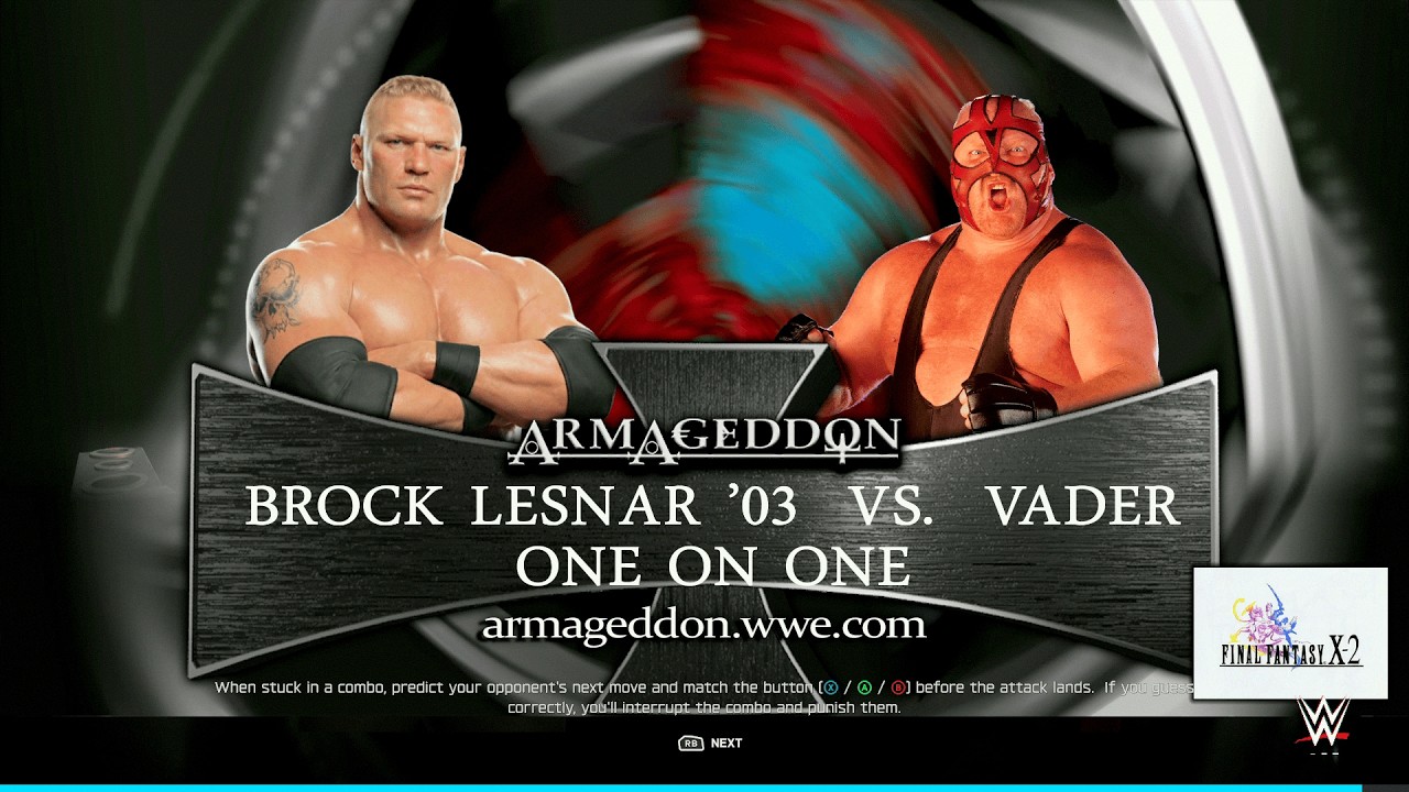 Lesnar vs Vader - No Disqualification Match Superpower vs Monster - WWE 2K25