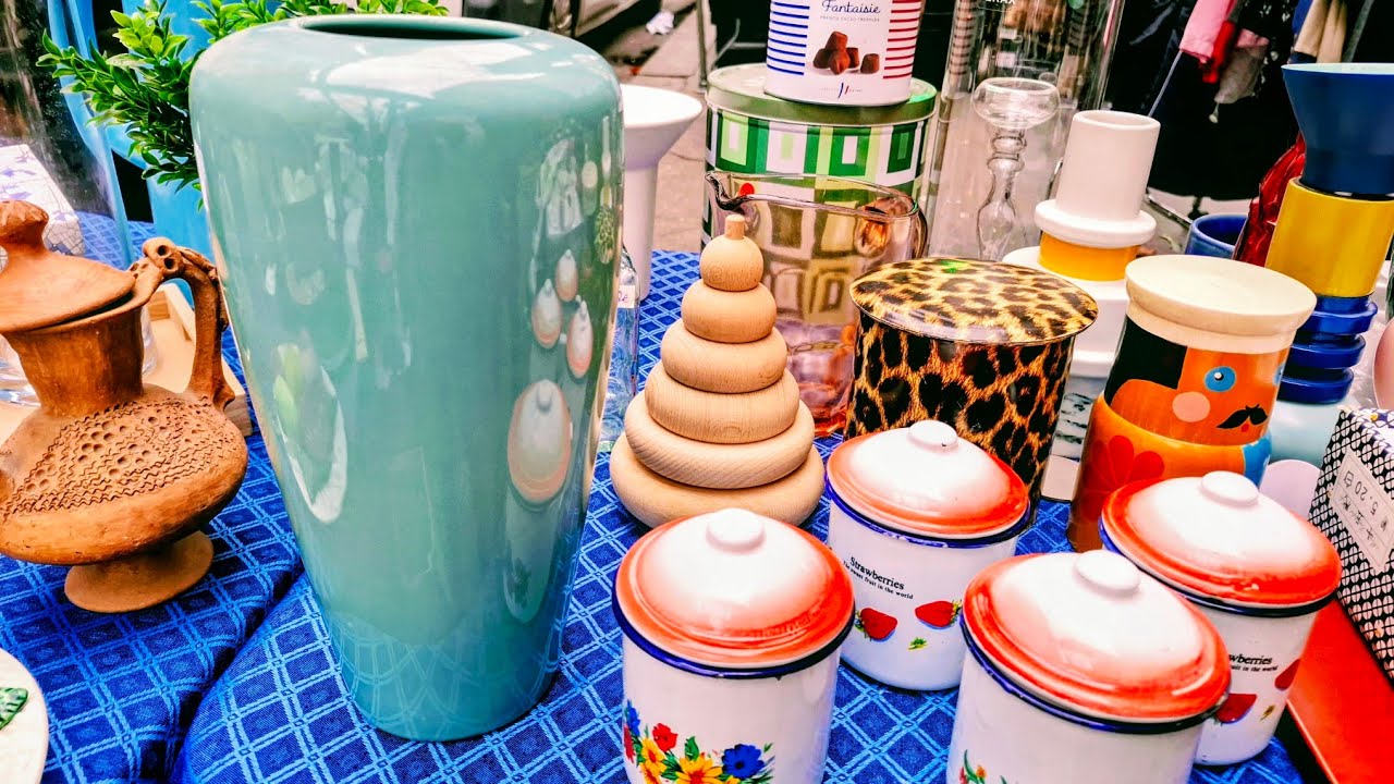 Paris France🇨🇵MARCHÉS aux puces🛍FLEA MARKET🪞ANTIQUITÉS old Things🪑Brocantes et vide-greniers🏺4K60fps