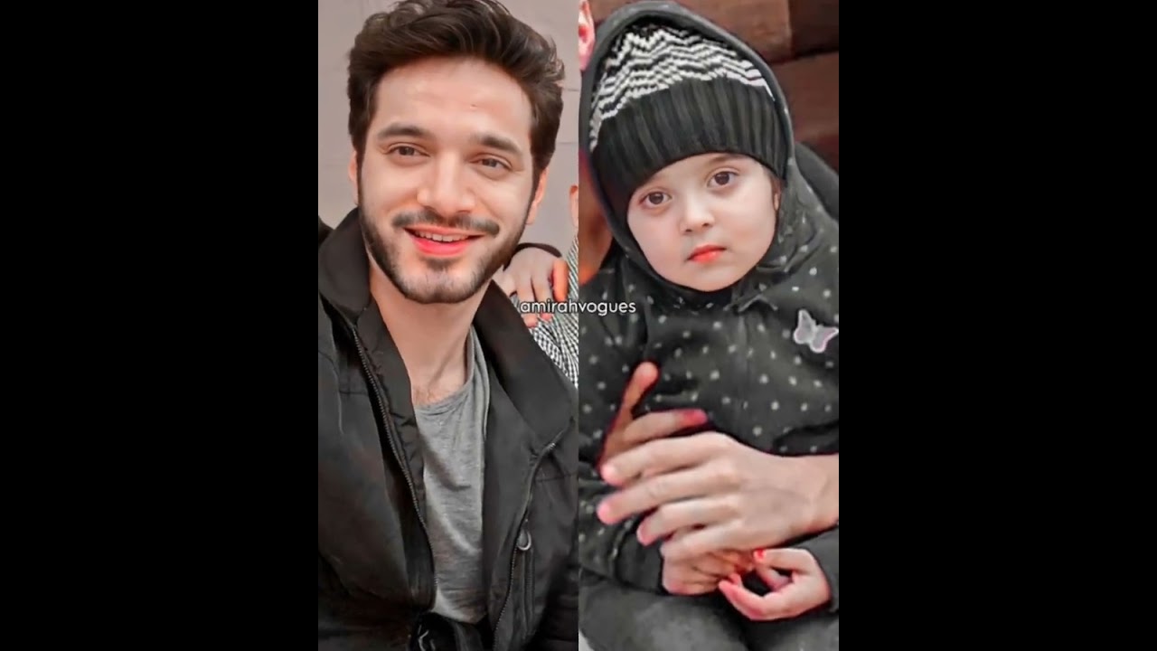 Pakistani actor wahaj ali whith his adorable daughter Amirah wahaj🌹😍💯 # shorts# YouTube shorts