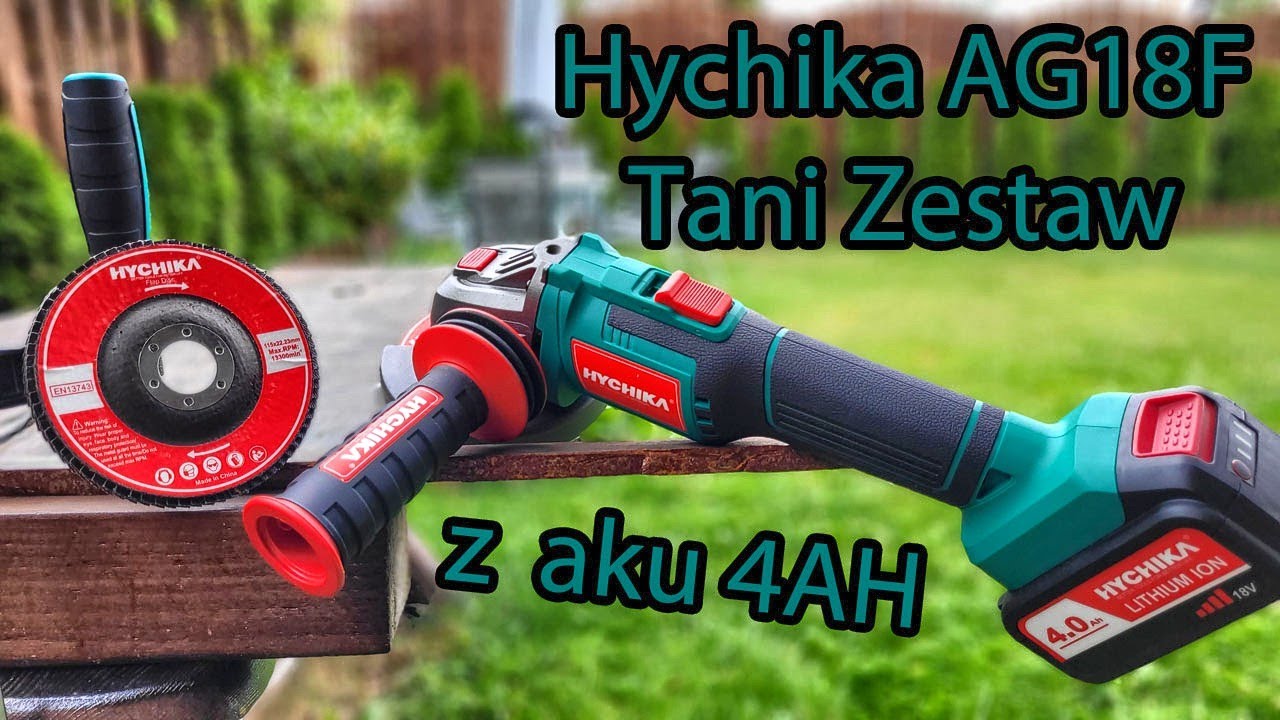 Hychika AG18F - Szlifierka Kątowa + 4AH
