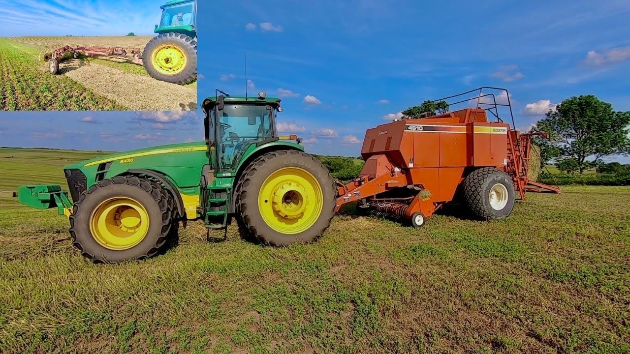 Raking, Round Baling, & Square Baling Alfalfa