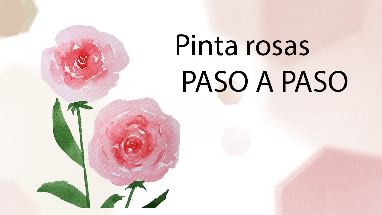 🌹 Cómo pintar ROSAS con acuarelas EXPLICADO paso a paso | #5
