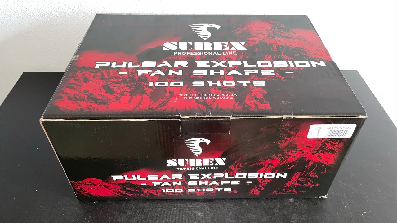 Pulsar Explosion : Surex Fireworks : Fan Shape : 100 Shots : Straatfilm