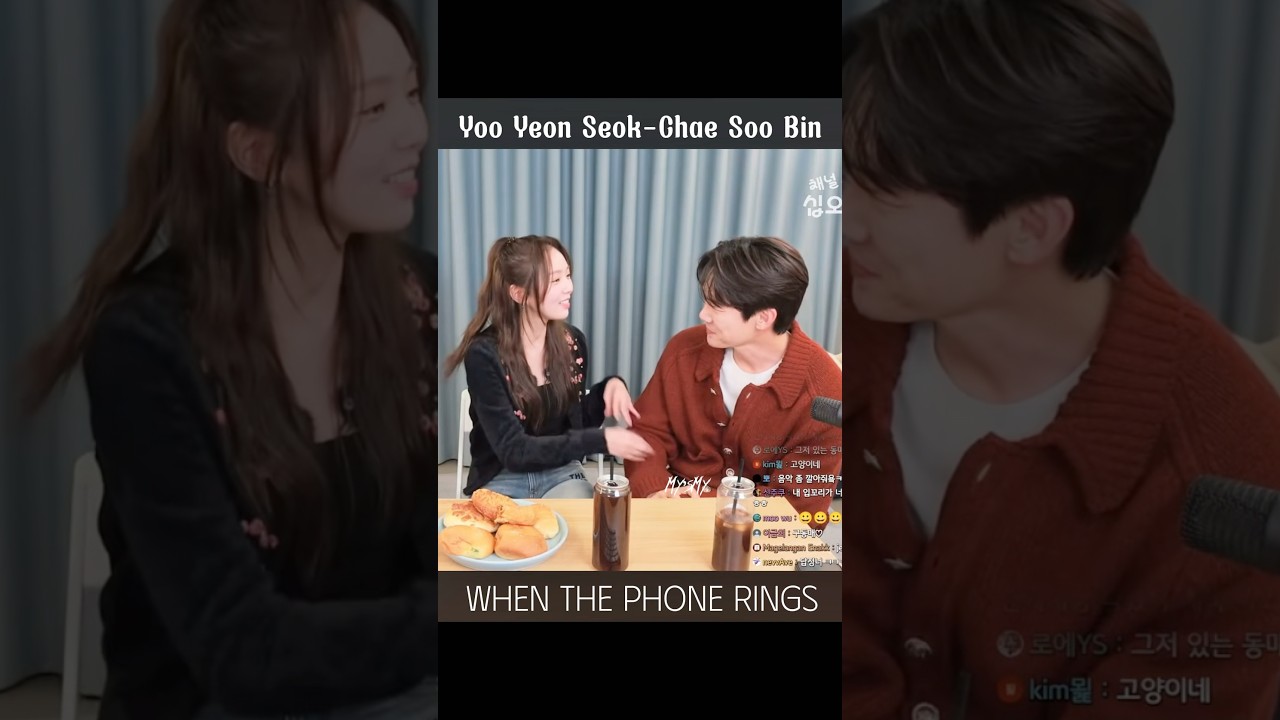 Cute chemistry between Yeon Seok & Soo Bin #whenthephonerings #chaesoobin #yooyeonseok #shorts