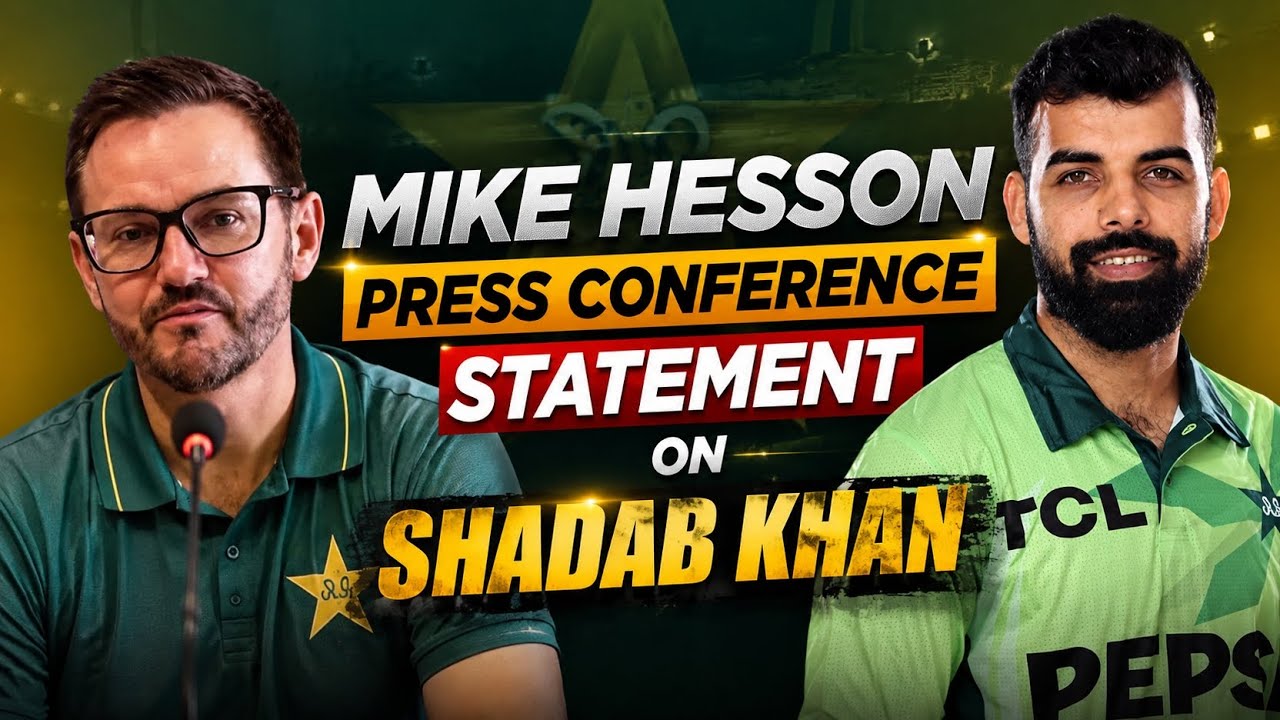 Mike Hesson Statement on Shadab Khan | Press Conference statement | Cricket Ali Farhan