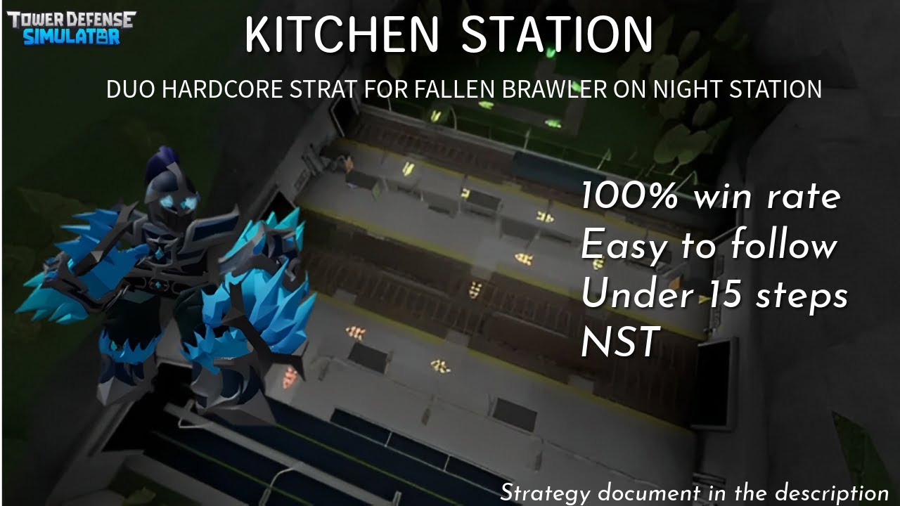 Kitchen Station Hardcore Duo Strategy NST Triumph | Roblox Tower Defense Simulator