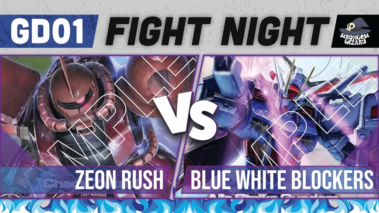 Zeon Rush vs Blue & White Blockers: Gundam Card Game : GD01 Match