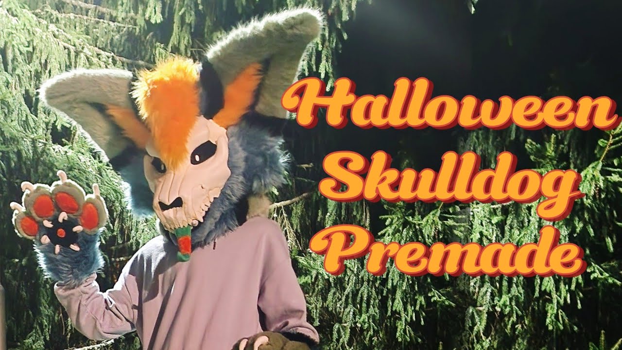 Making a Halloween Skulldog Fursuit | Premade